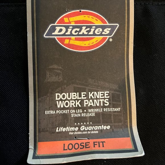 COPY - Dickies Double Knee Work Pants, Loose Fit 36x30 Black - Picture 3 of 6